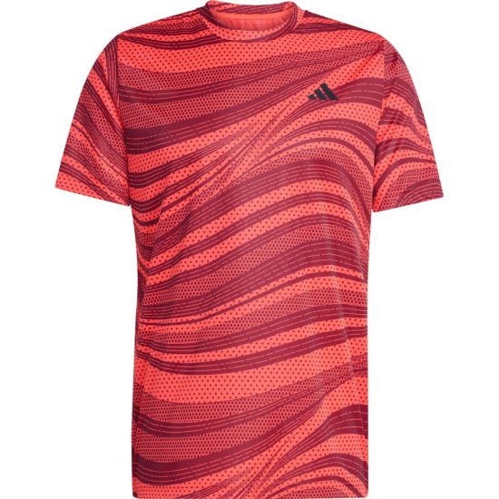 T-shirt Adidas Club 3 Stripes Tee Tennis giallo fluo