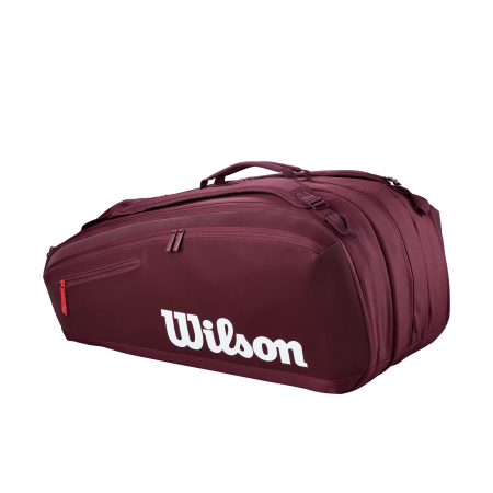 Borsone Tennis Wilson RF Lawn Collection Tournament Racquet Bag 15 pk Crema