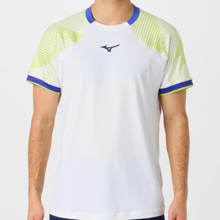 T-shirt Tennis K-Swiss Hypercourt Melange Uomo Blu Royal