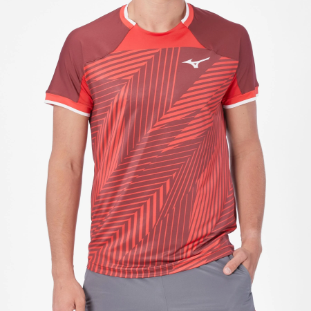 T-shirt Tennis Adidas Freelift Mesh Pro Melbourne Uomo Rosso